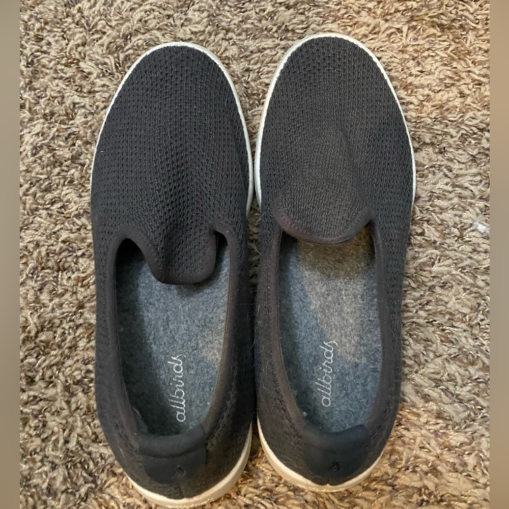 Black/Charcoal allbirds tree loungers size 8 W